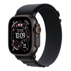 Apple Watch Ultra 3 GPS + Cellular 49mm Black Titanium Case with Black Alpine Loop - Medium