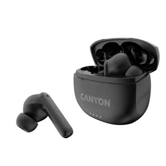 Canyon TWS-8, True Wireless Bluetooth slúchadlá do uší, nabíjacia stanica v kazete, čierne