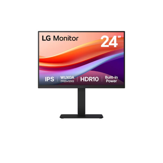 LG 24BA55W-B 24"W IPS LED 1920x1200 5ms 5 000 000:1 350cd DP HDMI PIVOT repro čierny LG 24BA55W-B 24"W IPS LED 1920x1200 5ms 5 000 000:1 350cd DP HDMI PIVOT repro čierny
