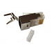 konektor RJ45-8p8c,50µ" Au, drôt/lanko guľatý FTP CAT6A - otvor pre vodič 1,5mm,