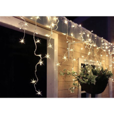 Solight LED vianočné záves, cencúle, 360 LED, 9m x 0,7m, prívod 6m, vonkajšie, teplé biele svetlo