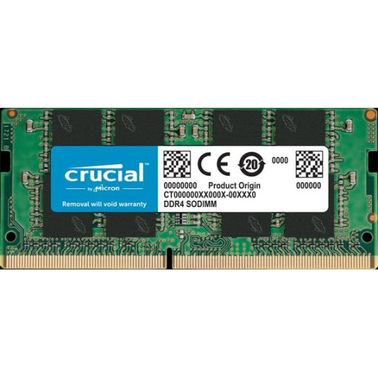 16GB DDR4 3200 MT/s (PC4-25600) CL22 DR x16 Crucial Unbuffered SODIMM 260pin TRAY