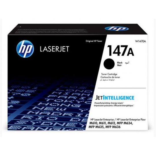 HP originál toner W1470A, black, HP 147A