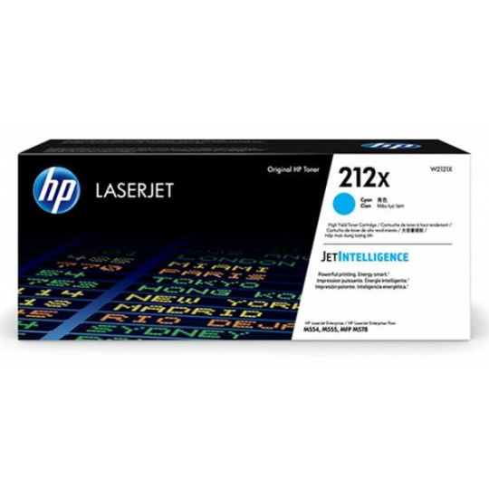 Azúrová originálna tonerová kazeta s vysokou výťažnosťou HP 212X LaserJet (10 000 strán)