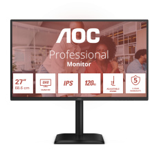 AOC Q27E4U 27" IPS 2560x1440 1500:1 4ms 350cd HDMI DP pivot repro čierny 120hz AOC Q27E4U 27" IPS 2560x1440 1500:1 4ms 350cd HDMI DP pivot repro čierny 120hz