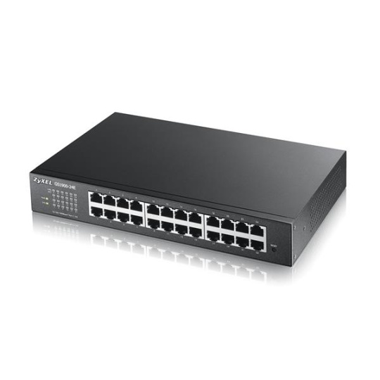 ZyXEL GS1900-24E, 24p (24Gigabit RJ45,), IPv6, WebManaged, Fanless (green), Desktop