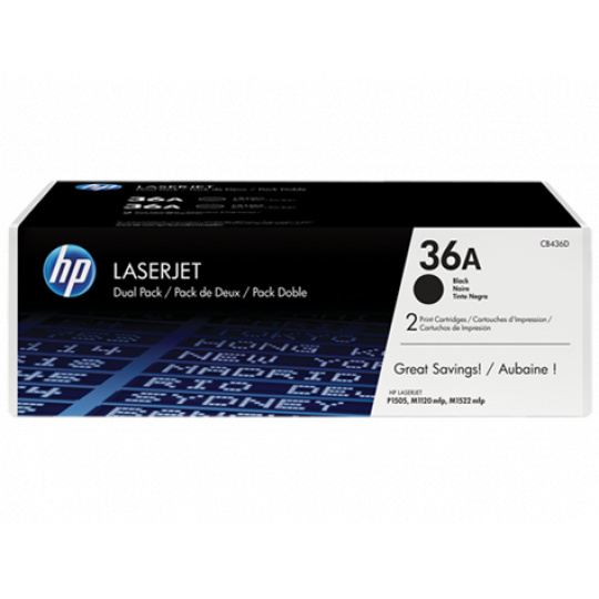 HP čierny toner  LaserJet P1505  2x2000 strán Dual Pack