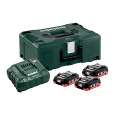 Metabo Basic-Set 3 x LIHD 4.0 Ah + ml