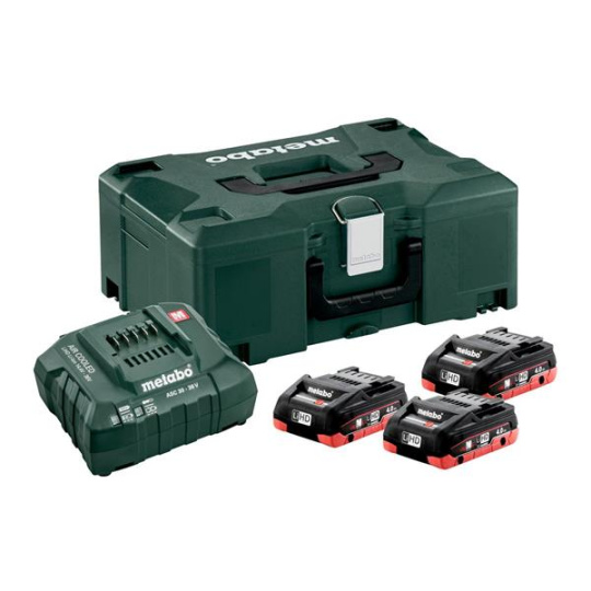 Metabo Basic-Set 3 x LiHD 4.0 Ah + ML          