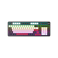 Lorgar KBA4195BK, mechanická herná klávesnica, 101 klávesov, Toxic Purple Switch, Hot-Swap, RGB, USB-C
