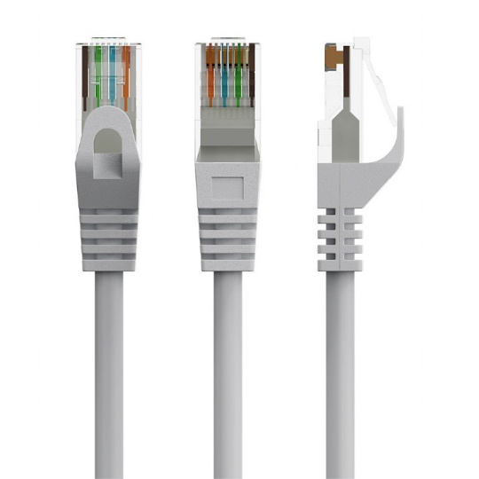 Gembird patch kábel Cat6 UTP, meď, 3 m, šedý