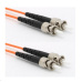 Patchcord optický MM OM2 50/125, ST-ST, 1m, LSOH oranžový 