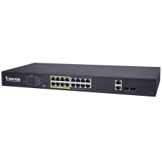 VIVOTEK 16xRJ45 10/100 vč. PoE (802.3af/at,PoE budget 250W), 2xcombo SFP/GE RJ-45, 8xPoE port lze přepnout na 200m PoE@10Mbps, 6kV VIVOTEK 16xRJ45 10/100 vč. PoE (802.3af/at,PoE budget 250W), 2xcombo SFP/GE RJ-45, 8xPoE port lze přepnout na 200m PoE@10Mbps, 6kV