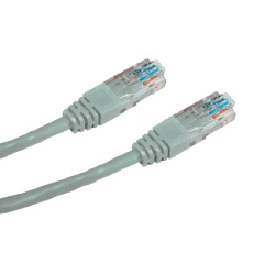 CNS patch kábel Cat6, UTP - 5m , šedý