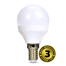 Solight LED žiarovka, miniglobe, 8W, E14, 4000K, 720lm, biele prevedenie