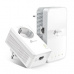 TP-LINK "AV1000 Gigabit Powerline AC1200 Wi-Fi KitKIT: 1× TL-WPA7617 + 1× TL-PA7017PTL-WPA7617:SPEED: 300 Mbps at 2.4