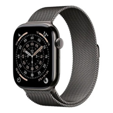 Apple Watch Series 11 GPS + Cellular 46mm Slate Titanium Case with Slate Milanese Loop - M/L