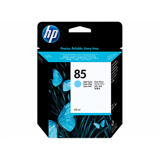 HP No. 85 Light Cyan Ink Cartridge, 69ml