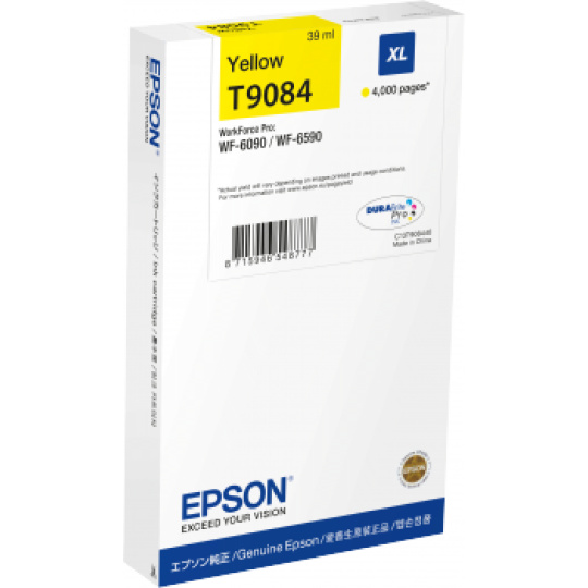 Epson atrament WF-6xxx series yellow XL - 39ml