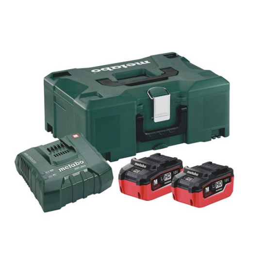 Metabo Basic-Set 2 x LiHD 5.5 Ah ASC 145 + ML  