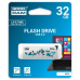 32 GB . USB Flash Drive . GOODDRIVE CLICK WHITE