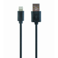 Gembird kábel nabíjací Lightning 8-pin (M) na USB 2.0 (M), 1 m, čierny