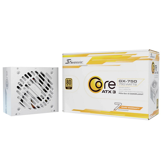 Seasonic Core GX-750 ATX 3.1 WHITE, 80PLUS GOLD, modular
