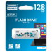 128 GB . USB Flash Drive . GOODDRIVE CLICK WHITE