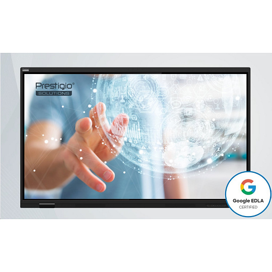 PRESTIGIO SOLUTIONS Multiboard 65-inch Light Series Gen 7, Android 14, Google EDLA, AI button, 8/128GB, 50TP, black PRESTIGIO SOLUTIONS Multiboard 65-inch Light Series Gen 7, Android 14, Google EDLA, AI button, 8/128GB, 50TP, black