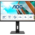 AOC U32P2 31.5"W VA LED 3840x2160 50 000 000:1 4ms 350cd DP 2xHDMI repro