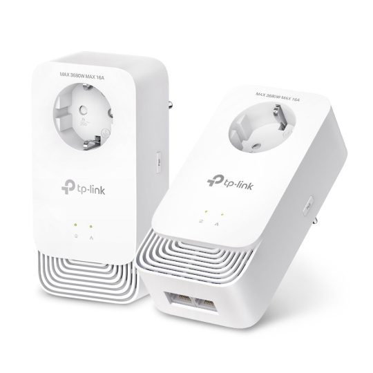TP-LINK tp-link "G.hn2400 Passthrough Powerline KitSPEED: 1428 Mbps PowerlineSPEC: Maxlinear CPU, G.hn, 2× Gigabit Ports