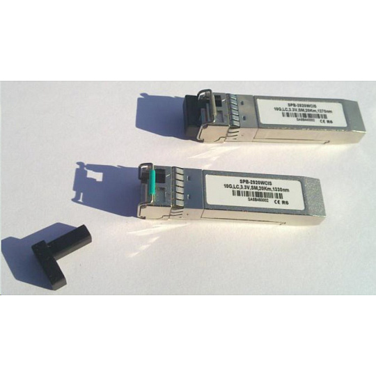 SFP+ WDM transceiver 10GBASE-BX, SM 20km, 1270nm TX/ 1330mm RX BIDI, LC simplex, Cisco kompatibilny, DMI diagnostika SFP+ WDM transceiver 10GBASE-BX, SM 20km, 1270nm TX/ 1330mm RX BIDI, LC simplex, Cisco kompatibilny, DMI diagnostika