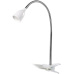 Solight LED stolná lampička, 2,5W, 3000K, clip, biela farba