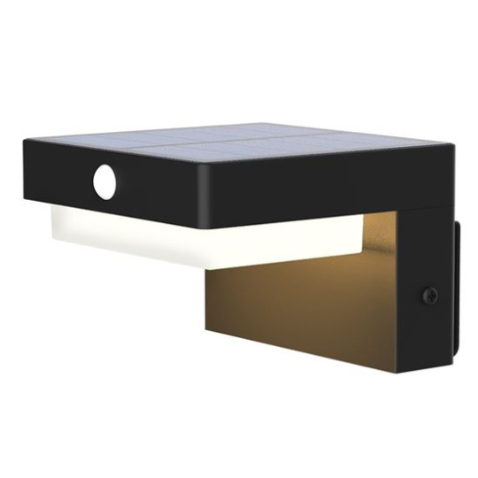 Solight LED solárne nástenné osvetlenie Palermo, 5W, 400lm, 3000K Solight LED solárne nástenné osvetlenie Palermo, 5W, 400lm, 3000K