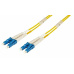 Optický kábel LC-LC, 3m Duplex, OS2(9/125µm), LSOH, 2.0mm,  žltý