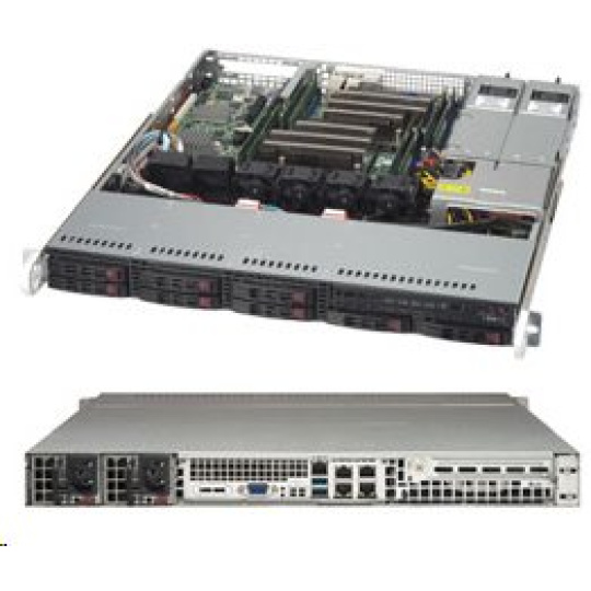 Supermicro® CSE-113MFAC2-R804CB 1U chassis