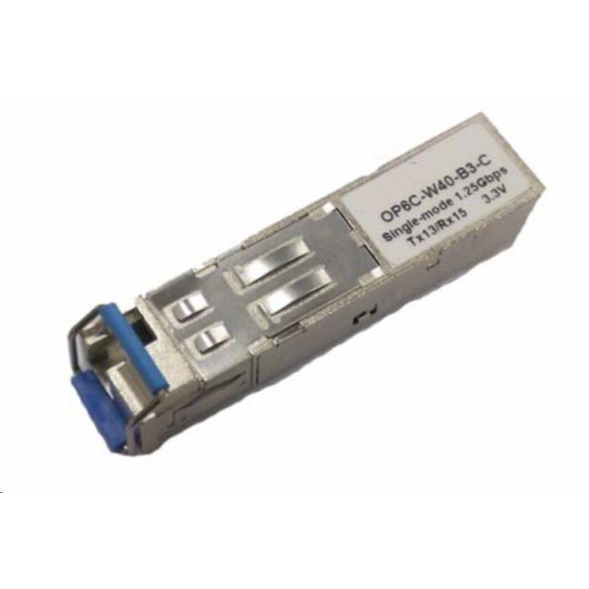 SFP WDM transceiver 1,25Gbps, 1000BASE-BX10, SM, 10km, TX1550/RX1310nm, LC simp., 0 až 70°C, 3,3V, FORTINET komp., DMI SFP WDM transceiver 1,25Gbps, 1000BASE-BX10, SM, 10km, TX1550/RX1310nm, LC simp., 0 až 70°C, 3,3V, FORTINET komp., DMI
