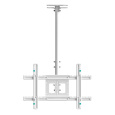 ONKRON Ceiling TV Mount Bracket Height Adjustable for 32 to 80 Inch LED LCD TVs, White