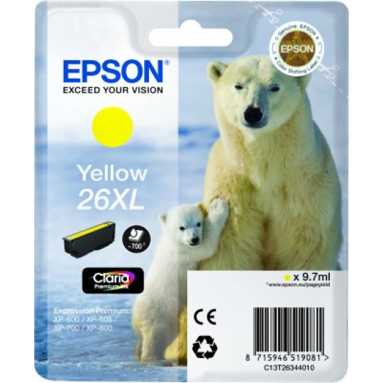 Epson atrament XP-600/XP-700/XP-800 yellow XL