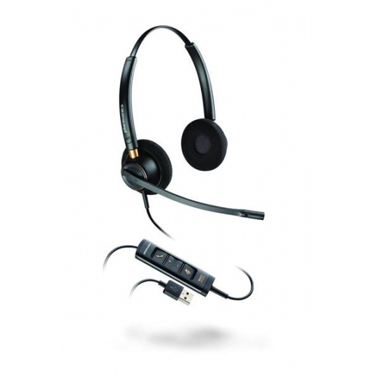 Plantronics ENCOREPRO HW525 USB, náhlavná súprava  na obe uši so sponou