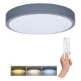 Solight LED osvetlenie s diaľkovým ovládačom Grey, 60W, 4200lm, 49cm, zmena chromatickosti, stmievateľné