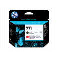 HP tlačová hlava č. 771, matná čierna / chromatická červená