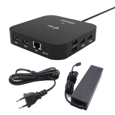 i-tec USB-C Dual HDMI Docking Station with Power Delivery 100W + Universal Charger 100W