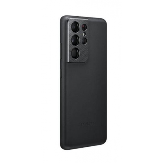 Samsung kožený zadný kryt pre S21 Plus, black