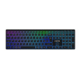 Canyon HKB-W11, 2v1 bezdrôtová klávesnica, vodeodolná, 12 multim. kláves, RGB podsv, plnoh. veľkosť, štíhla, SK/CZ, čier