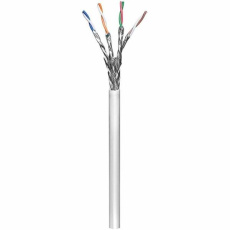 Goobay kabel S/FTP, Cat6, lanko, LSOH, 100m - šedá