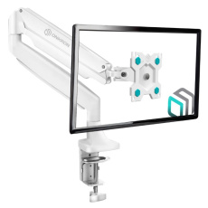 ONKRON Monitor Desk Mount for 13 to 32-Inch LED LCD Flat Monitors up to 9 kg, White