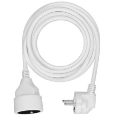 Solight predlžovací prívod 5m, 1 zásuvka, 16A/3680W, PVC, biely Solight predlžovací prívod 5m, 1 zásuvka, 16A/3680W, PVC, biely
