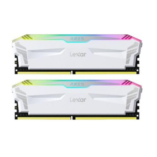 2x8GB Lexar® Ares RGB DDR4 3200 overclocked Memory with heatsink and RGB lighting. Dual pack