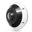 Ubiquiti - All-weather, vandal-resistant 12MP PoE camera with panoramic 360° coverage, digital pan-tilt-zoom white